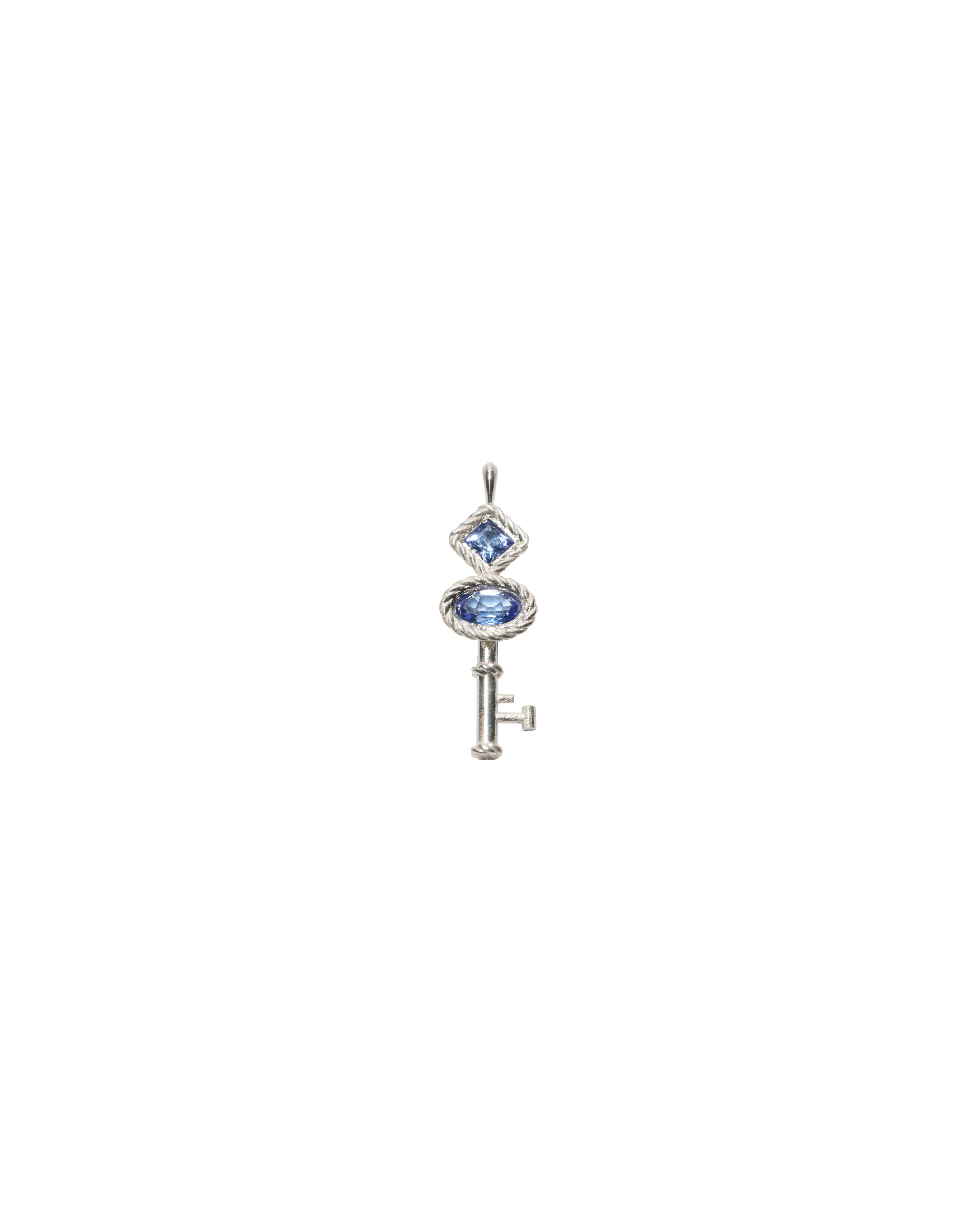 Tanzanite Key Charm